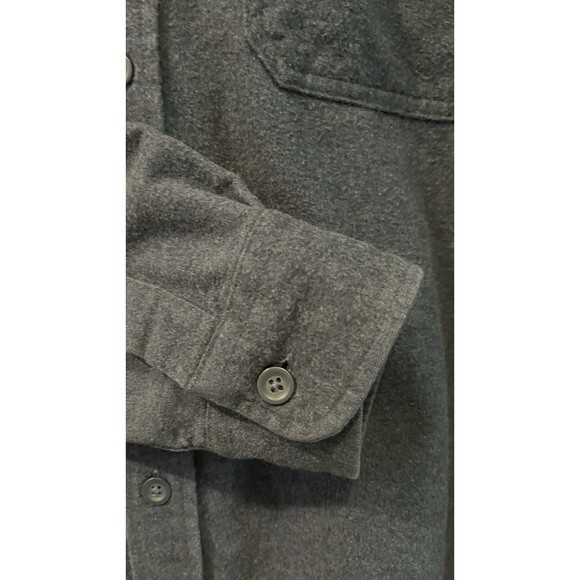 LL BEAN Chamois Shirt Traditional Fit Flannel Mens XL Blue Gorp Outdoor Cabin - Picture 3 of 7